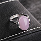 Oval Synthetic Red Corundum Adjustable Ring FIND-PW0021-04A-1