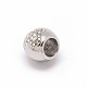 Rondelle 304 Stainless Steel Grade A Rhinestones European Large Hole Beads OPDL-M012-10P-2