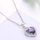 Cute Sterling Silver Pendant Necklaces NJEW-BB29077-1