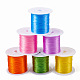 6 rollo de cuerda de cristal elástica plana de 6m de 10 colores EW-TA0001-04A-1