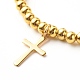 Ensemble de bracelets extensibles croix chapelet BJEW-JB06674-15