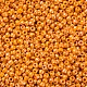 ガラスシードビーズ  不透明な色の光沢の  ラウンド  ダークオレンジ  2mm  穴：1mm  約30000個/ポンド SEED-A012-2mm-130-2