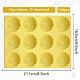 12 feuille d'autocollants en relief en feuille d'or auto-adhésive DIY-WH0451-048-2