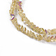 Chapelets de perles en verre électroplaqué EGLA-E057-01A-02-3