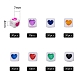 Perline europee acriliche opache 240 pz 8 colori OPDL-SZ0001-01-2