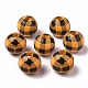 Natural Wood Large Hole Beads WOOD-S057-025-2