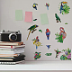 16 Sheets 8 Styles Waterproof PVC Wall Stickers DIY-WH0345-018-6