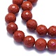 Chapelets de perles en jaspe rouge naturel G-K310-A11-8mm-3