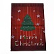 クリスマスの庭の旗  両面ポリエステルハウスフラッグ  家の庭の庭のオフィスの装飾のため  クリスマスツリー  カラフル  460x320x0.4mm  穴：18mm AJEW-H108-B20-1