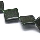 Chapelets de perles en pierre d'or verte synthétique G-G793-10A-03-3