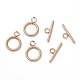 304 Stainless Steel Textured Toggle Clasps STAS-A048-01RG-2