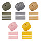 PandaHall Elite 5Pcs 5 Colors Flat PU Leather Folded Edge Band LC-PH0001-09-1