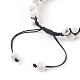 Bracelets de perles tressées howlite naturelles chakra BJEW-O164-A01-2