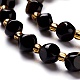 Chapelets de perles en obsidienne dorée naturelle G-M367-01A-3