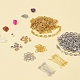Brins de perles de pierre mélangées naturelles bricolage et perles acryliques rondes de placage DIY-FS0001-16-2
