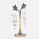 Espositore per gioielli con orecchino in lega a forma di stella EDIS-K002-09AB-5