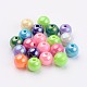 Perles rondes en acrylique couleur ab X-PAB2473Y-2