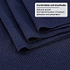 Nbeads リブニット生地  ニットリブストレッチテープ綿生地ウエストバンド袖口裾襟縫製  プルシアンブルー 40×26インチ FIND-WH0152-192B-4