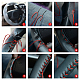 Gorgecraft - Funda universal para volante de coche con cordones de piel auténtica para coser en el volante AJEW-WH0002-60B-5