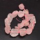 Pépites rose naturelle brins de perles de quartz G-F289-30-2