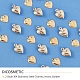 DICOSMETIC 200pcs 4 Styles Puffed Heart Charm Tiny Love Pendant Love Heart Charm Small Hole Heart Charm Stainless Steel Charm for Necklace Bracelet Earring Jewelry Making Valentines Gift STAS-DC0002-43-4