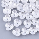 Tappi di perle di perle imitazione resina X-RESI-T040-007B-1