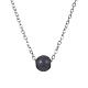 Ожерелья с подвесками из круглых бусин из смешанных драгоценных камней NJEW-JN04551-2