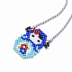 CRAFTDADY  Seed Beads Charm Anklets AJEW-CD0001-01-2