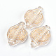 Perles acryliques plaquées OACR-S016-64-2