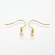Brass Earring Hooks KK-Q363-G-NF-2