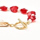 Bracciali con perline di perle di conchiglia per le donne della ragazza X1-BJEW-TA00014-7