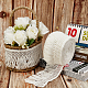 コットンレースリボンエッジトリミング  タッセルリボン  ミシンとブライダルの結婚式の装飾用  ホワイト  11cm SRIB-PH0001-16-8