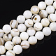 Chapelets de perles en coquille d'eau douce  SHEL-T011-01-8mm-1