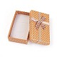 Cajas de collar de cartón con moño y esponja en el interior X-CBOX-R012-1-2