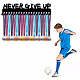 CREATCABIN Never Give Up Medal Holder Sport Medals Display Stand Wall Mount Hanger Decor Stainless Steel Metal Hanging Award for Home Badge Storage Running Soccer Gymnastics Over 60 Medals ODIS-WH0028-027-7