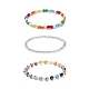 Glass Seed Beads Beaded Bracelets Sets BJEW-JB09074-2