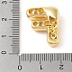 Кулон из латуни с прозрачным кубическим цирконием KK-Z046-01G-F-3