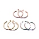 Brass Micro Pave Cubic Zirconia Stud Earrings EJEW-F198-16-1