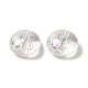 Perlas de acrílico iridiscentes de arco iris chapado en uv transparente OACR-A021-07-2