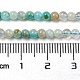 Brins de perles d'amazonite de fleurs naturelles G-A097-B02-02-3
