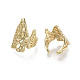 Brass Cuff Earrings EJEW-R114-019G-NF-2