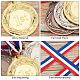 Ahandmaker 6 pz 3 colori medaglie sportive AJEW-GA0003-64-4