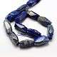 Natural Lapis Lazuli Barrel Bead Strands G-E251-20-3