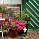 アクリルガーデンステーク  グラウンドインサート装飾  庭用  芝生  庭の装飾  追悼の言葉を添えた蝶  花  205x145mm AJEW-WH0364-004-7