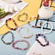 8Pcs 8 Style Natural Mixed Nuggets Gemstone Beads Stretch Bracelets for Kids BJEW-SZC0003-02-5