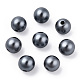 Perles d'imitation en plastique ABS peintes à la bombe OACR-T015-05B-01-3