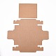 クラフト紙の折りたたみボックス  引き出しボックス  長方形  バリーウッド  17.2x10.2x4.2cm CON-WH0010-02D-A-4