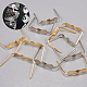 Pandahall 300 pz clip di connettore per lampadario in ottone per parti di ricambio di fissaggio in cristallo KK-PH0035-68-3