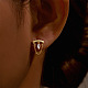 Серьги-гвоздики Horse Eye 925 из стерлингового серебра с микропаве из прозрачного кубического циркония с цепочкой FS-WGA2317-01-1