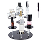 FINGERINSPIRE 7-Tier Acrylic Display Stand Black Action Figures Collection Organizer Holder with Screwdriver Perfume Storage Display Risers for Display Dessert ODIS-WH0038-44B-1